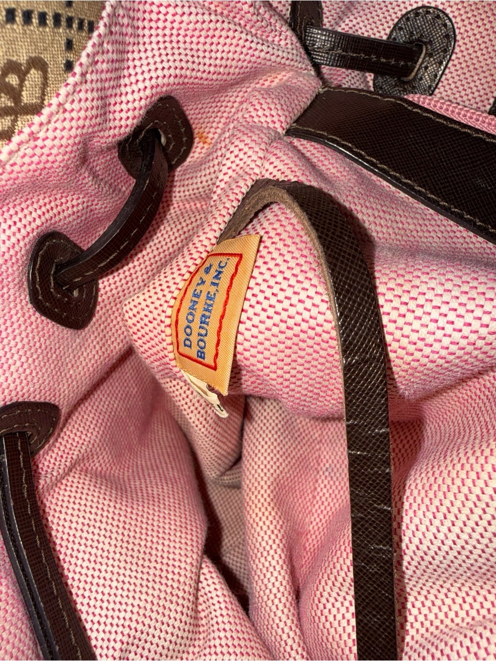 Dooney & Bourke Chiara Signature Monogram Canvas & Leather Tote - Picture 5 of 15